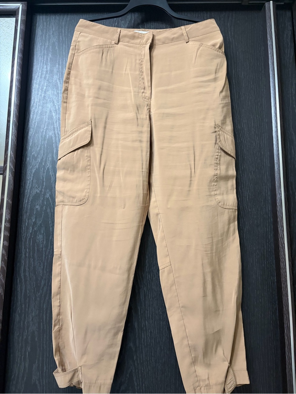 Max Studio Cargo Pants in Tan